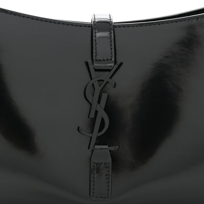 Saint Laurent Patent Le 5 A 7 Monochrome Hobo Black 7 of 11