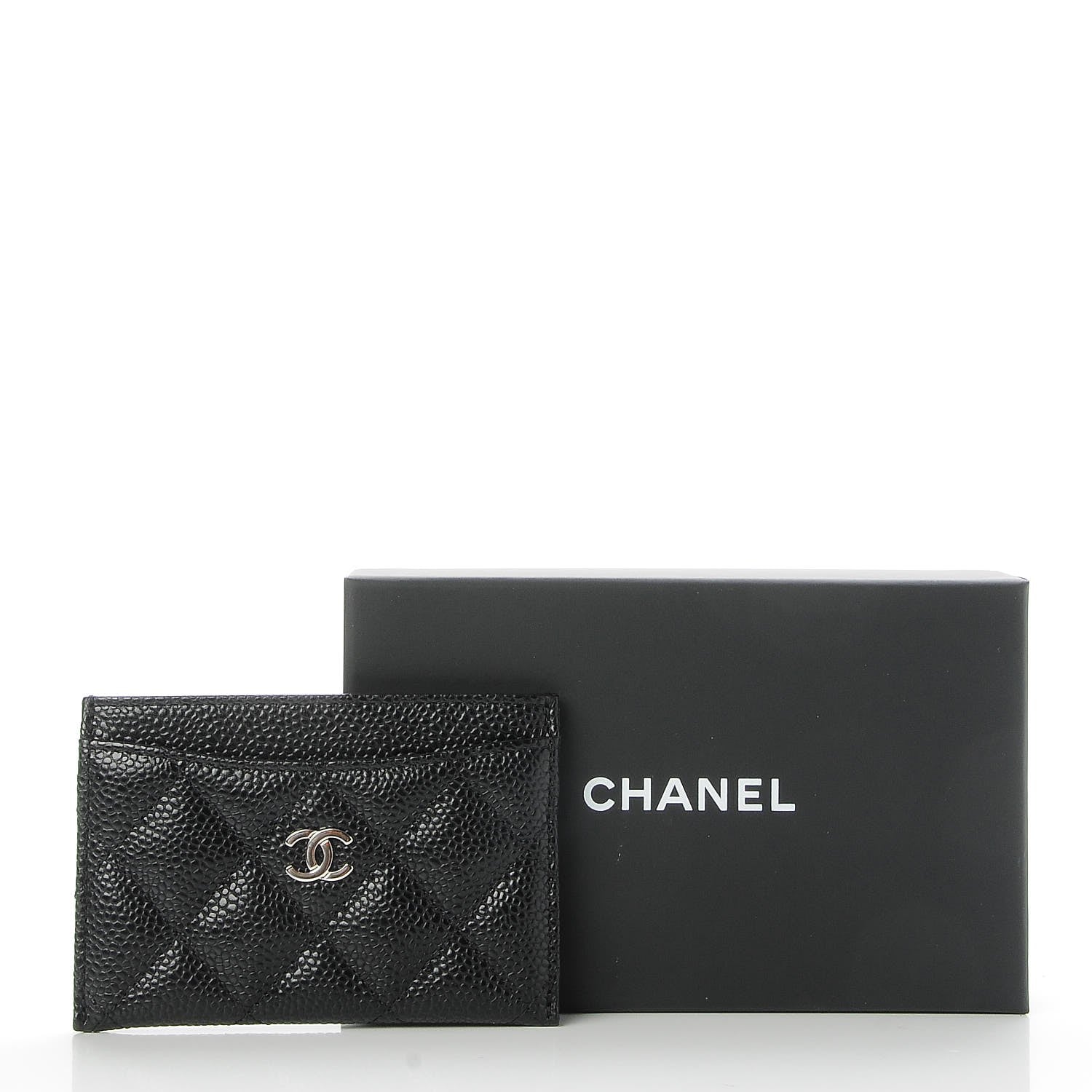 Chanel Caviar Quilted Card Holder Black 9 of 9