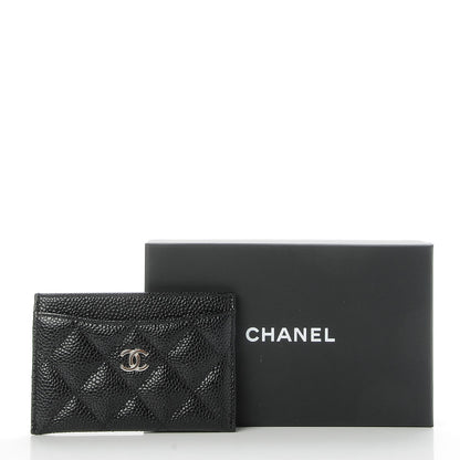 Chanel Caviar Quilted Card Holder Black 9 of 9