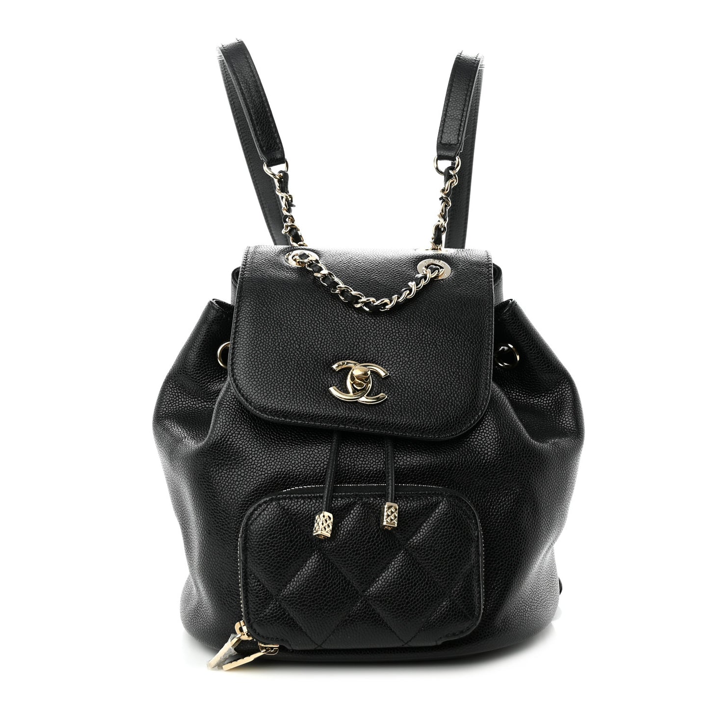 Caviar Quilted Mini Business Affinity Backpack Black