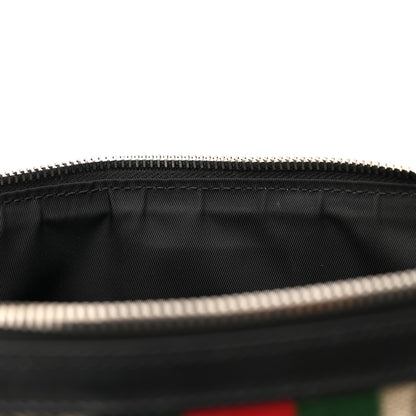 Gucci GG Supreme Monogram Web Messenger Bag Black 14 of 14