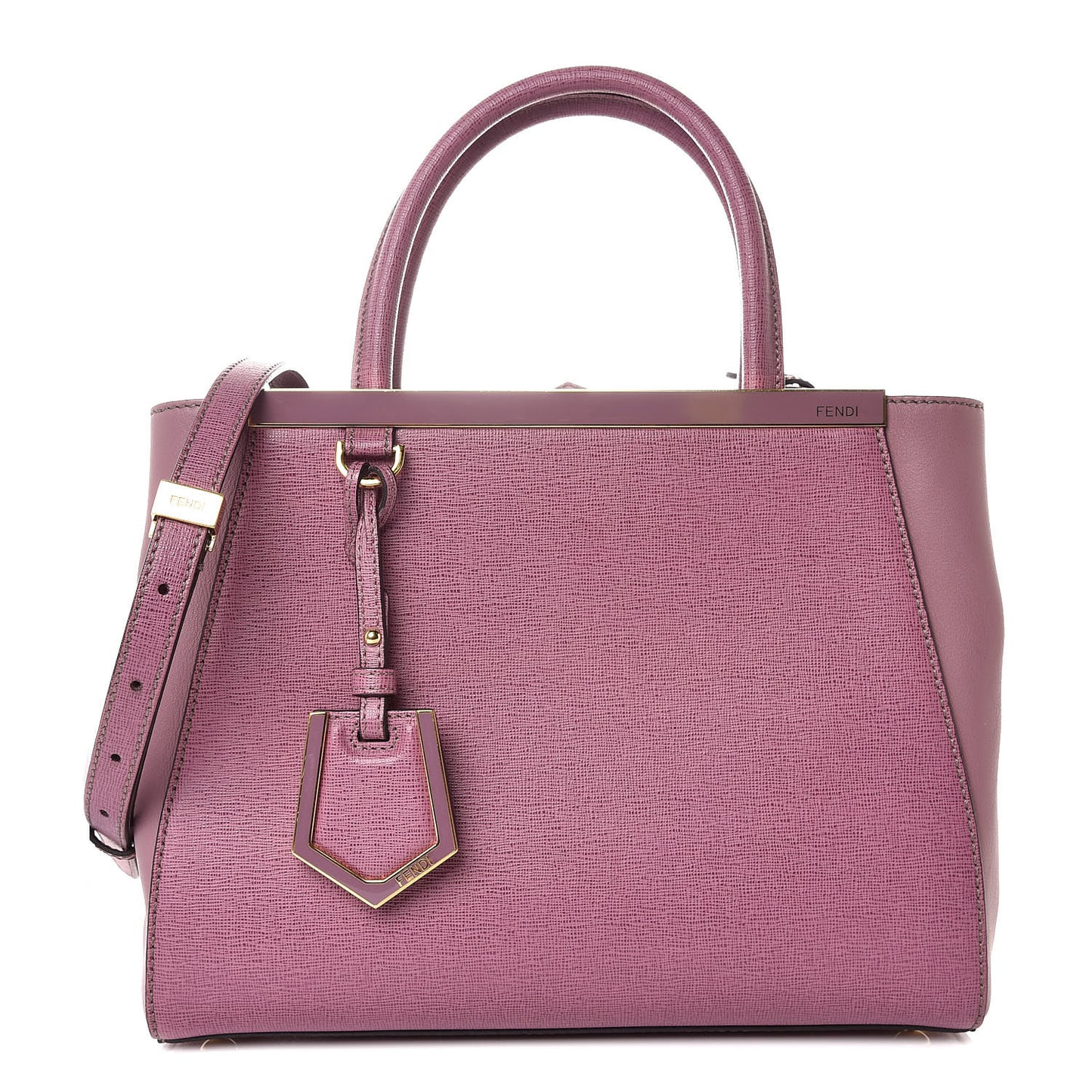 Vitello Elite Flamingo Petite 2Jours Tote Lilla Glicine