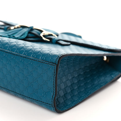 Gucci Soft Microguccissima Medium Emily Chain Shoulder Bag Deep Cobalt 9 of 9