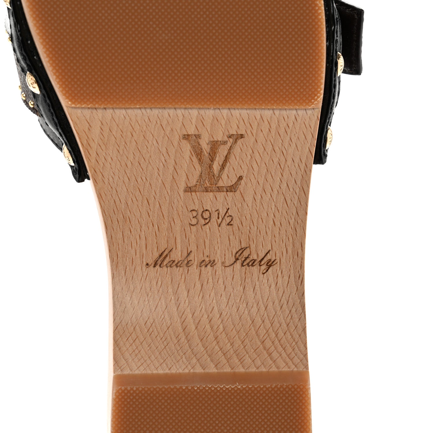 Louis Vuitton Calfskin Monogram Cottage Mules 39.5 Black 6 of 8