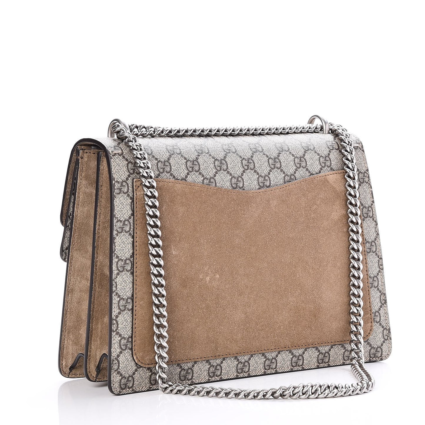 GG Supreme Monogram Medium Dionysus Shoulder Bag Taupe