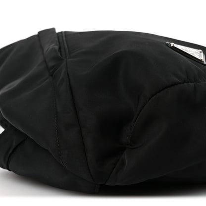 Prada Re-Nylon Vitello Metal Triangle Logo Sling Backpack Black 8 of 12