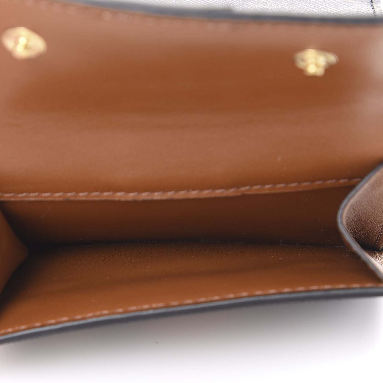 Celine Canvas Triomphe Folded Compact Wallet Tan 5 of 10