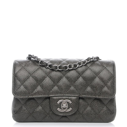 Chanel Caviar Quilted Mini Rectangular Flap Charcoal 1 of 6