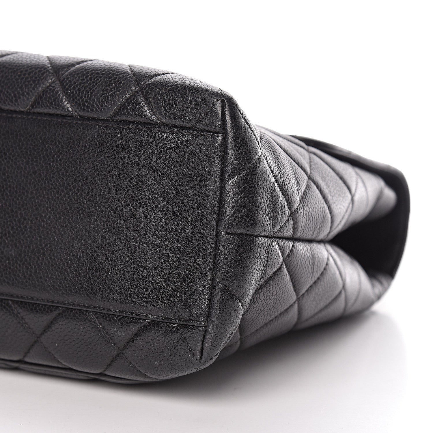 Chanel Caviar Quilted Jumbo Kelly Flap Black 10 of 11