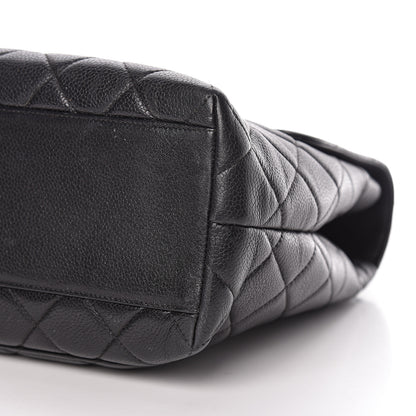 Chanel Caviar Quilted Jumbo Kelly Flap Black 10 of 11