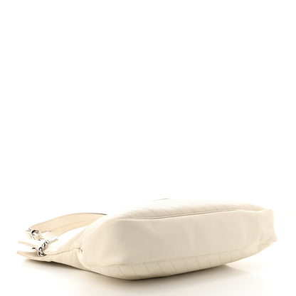 Gucci Sakai Be Green Calfskin Diagonal Stitched Medium Blondie Tote Mystic White 4 of 15