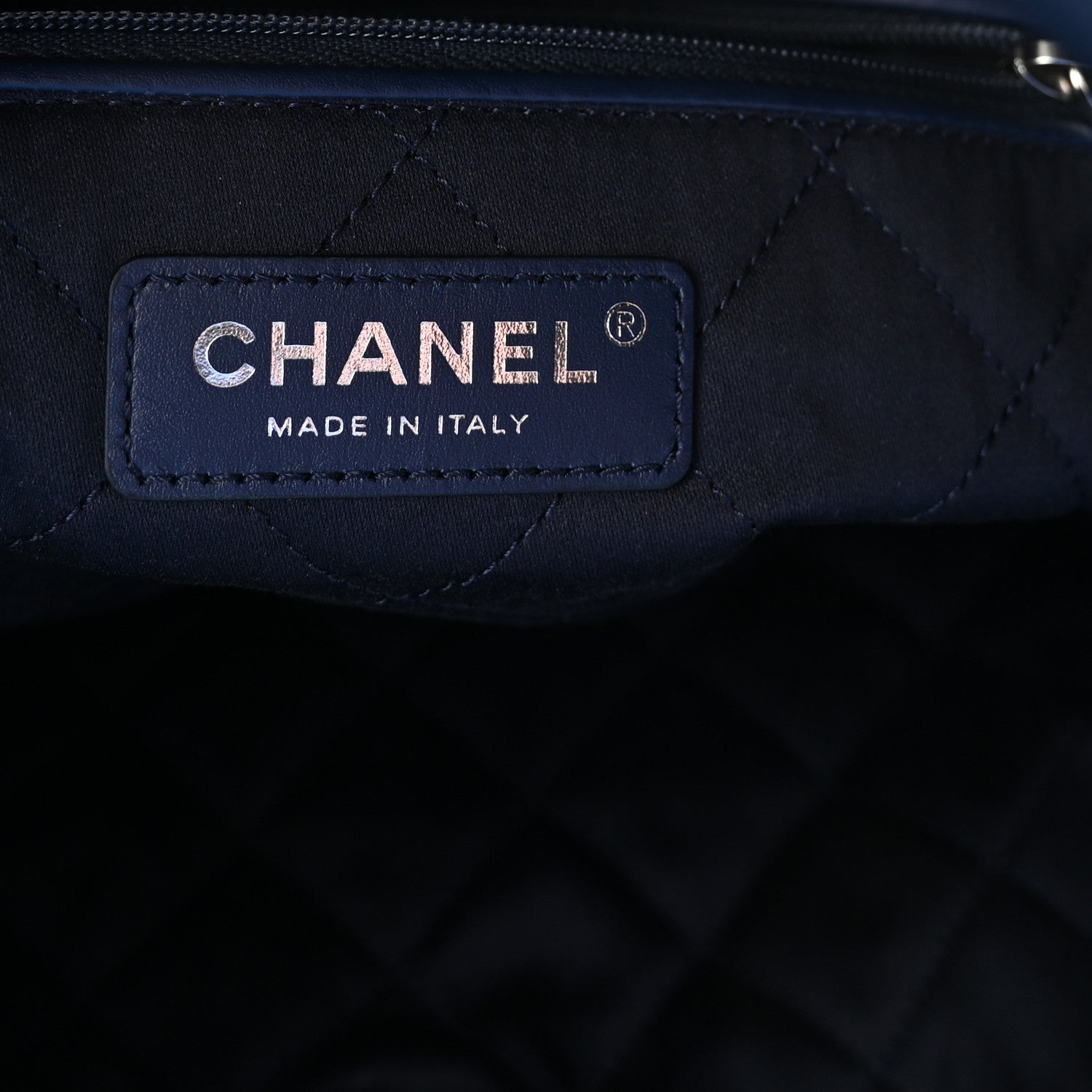 Chanel Shiny Calfskin Quilted Small Chanel 22 Navy 7 of 12