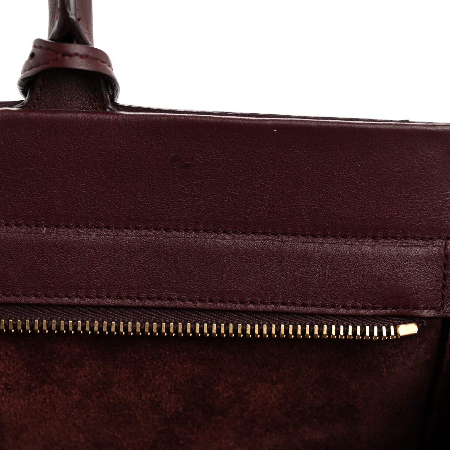 Saint Laurent Calfskin Medium Rive Gauche Cabas Amaranto 11 of 12