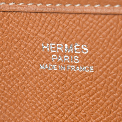 Hermes Epsom Amazone Evelyne III PM Toffee Bleu Indigo Lime 7 of 10
