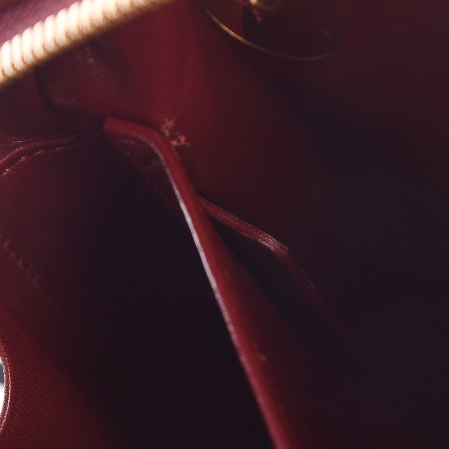 Lambskin Cannage Lily Tote Red Sapphire Blue