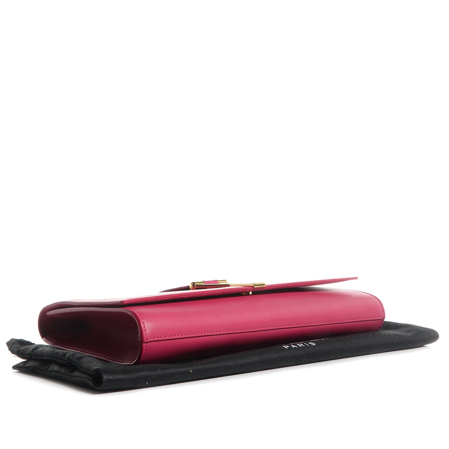 Saint Laurent Calfskin Classic Y Clutch Fuchsia 4 of 8