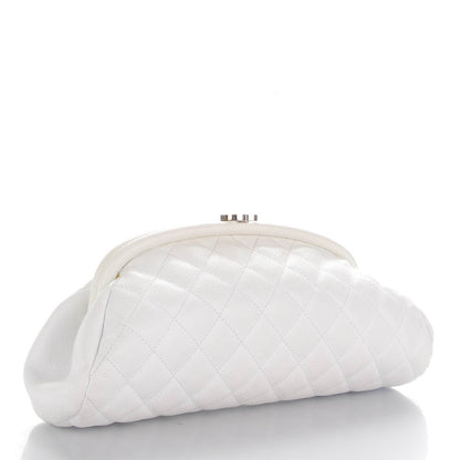 Chanel Caviar Quilted Timeless Clutch White 3 of 6