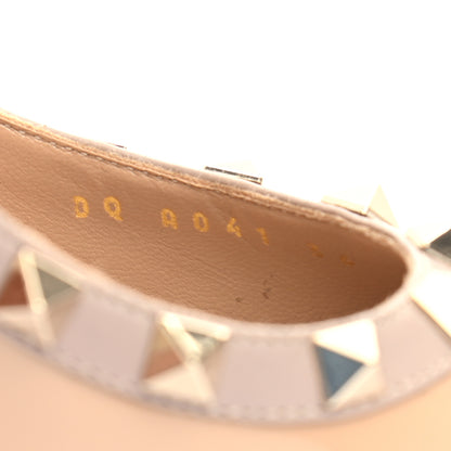 Valentino Garavani Patent Rockstud 85mm Pumps 36 Camel Rose Poudre 8 of 9