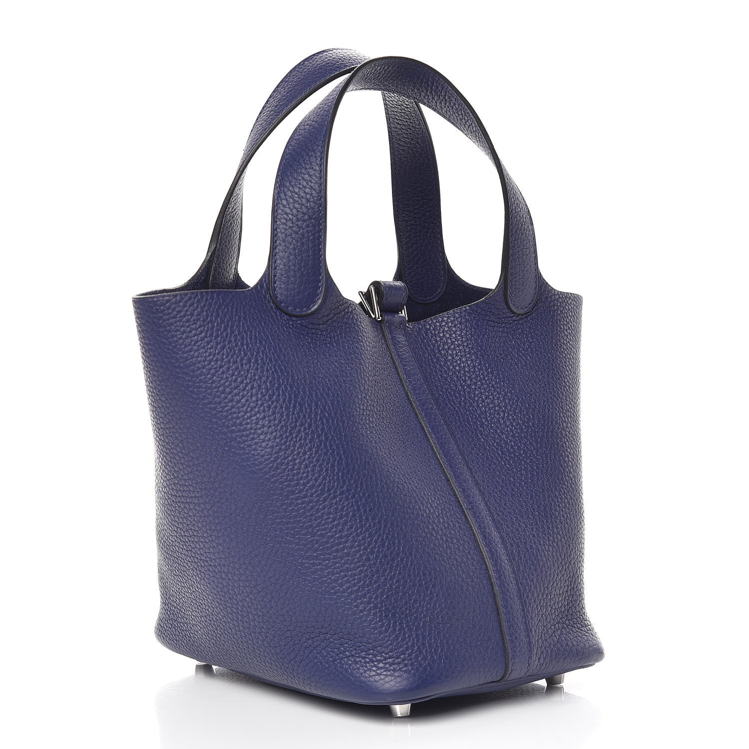 Hermes Taurillon Clemence Picotin Lock 18 PM Bleu Encre 3 of 10