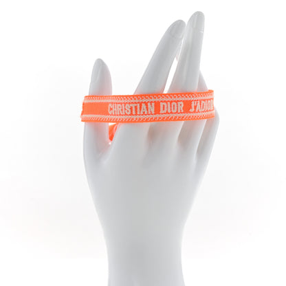 Christian Dior Woven Cotton Saint Tropez Friendship Bracelet Orange 2 of 4
