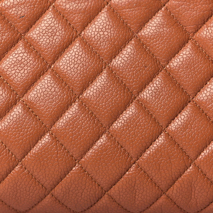 Chanel Caviar Quilted Timeless Clutch Light Brown 8 of 11