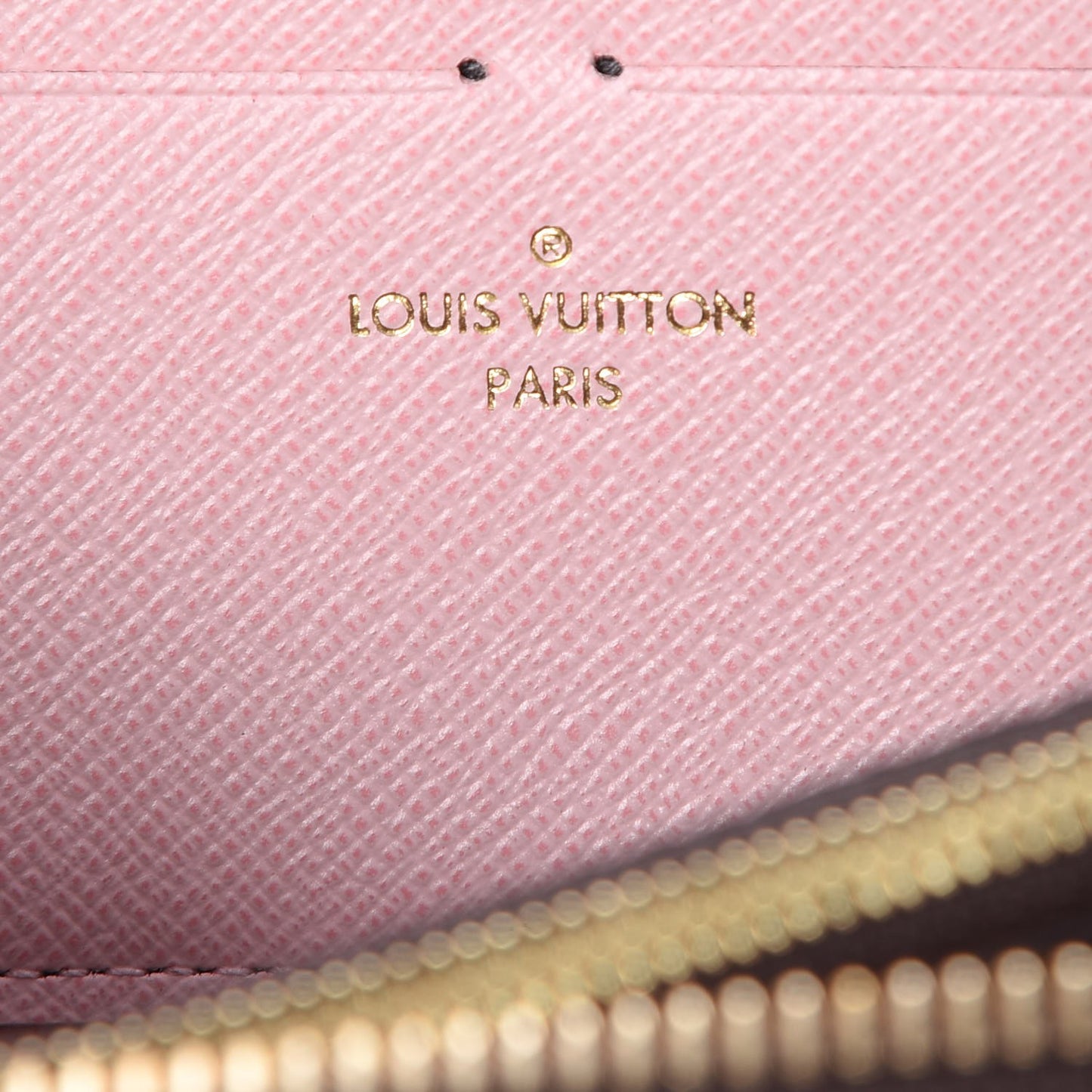 Monogram Clemence Wallet Rose Ballerine