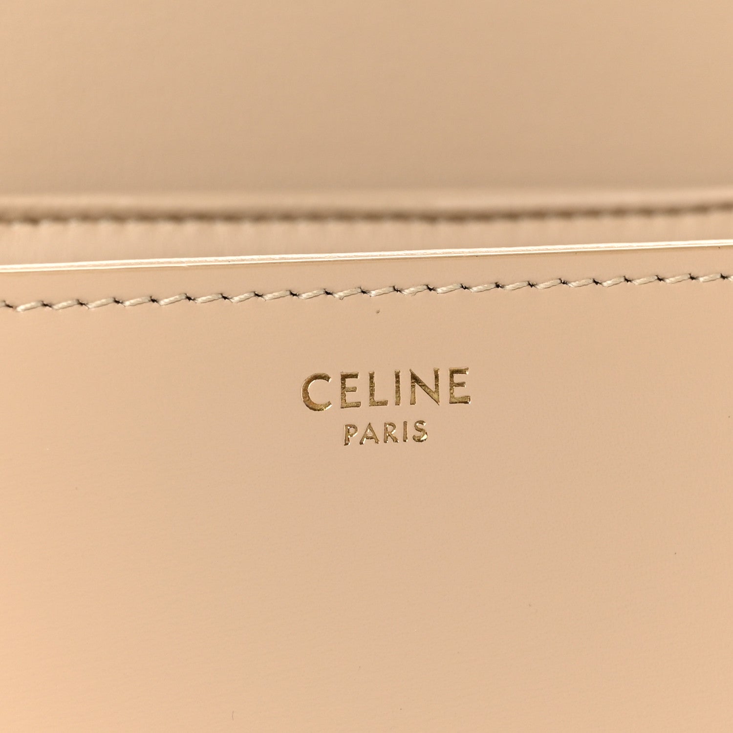 Celine Shiny Calfskin Teen Triomphe Nude 6 of 9