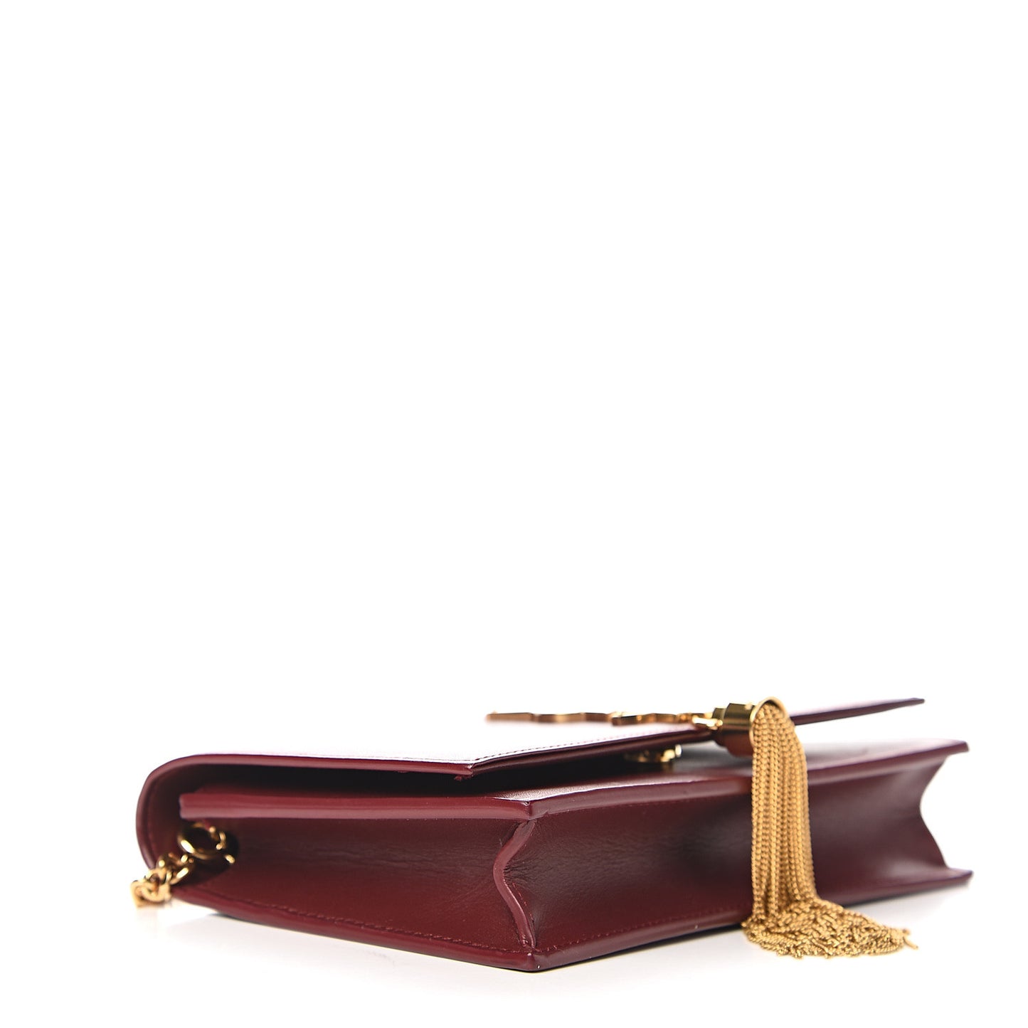 Smooth Calfskin Classic Monogram Kate Tassel Chain Wallet Palissandre