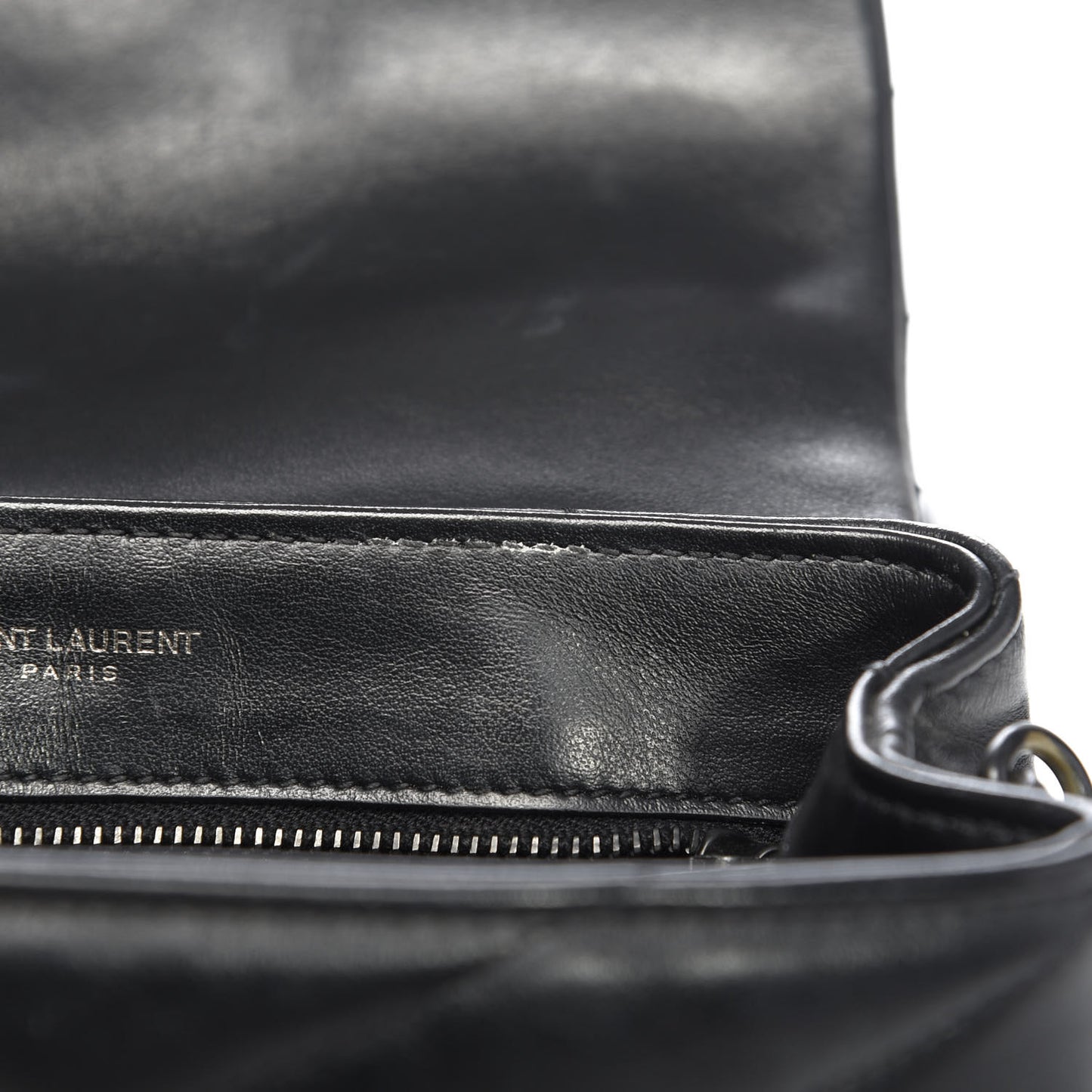 Calfskin Y Quilted Monogram Toy Loulou Crossbody Bag Black