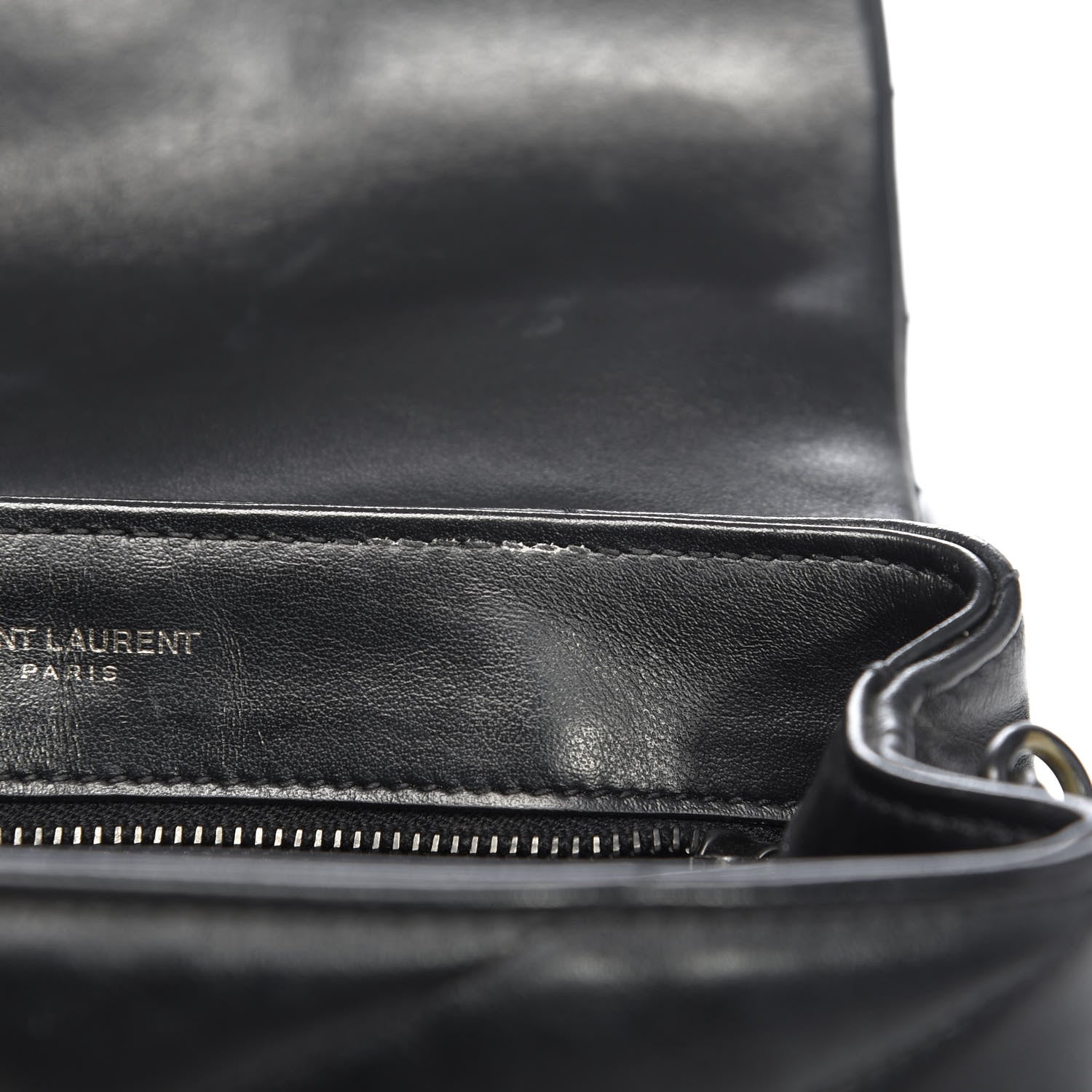 Saint Laurent Calfskin Y Quilted Monogram Toy Loulou Crossbody Bag Black 8 of 12