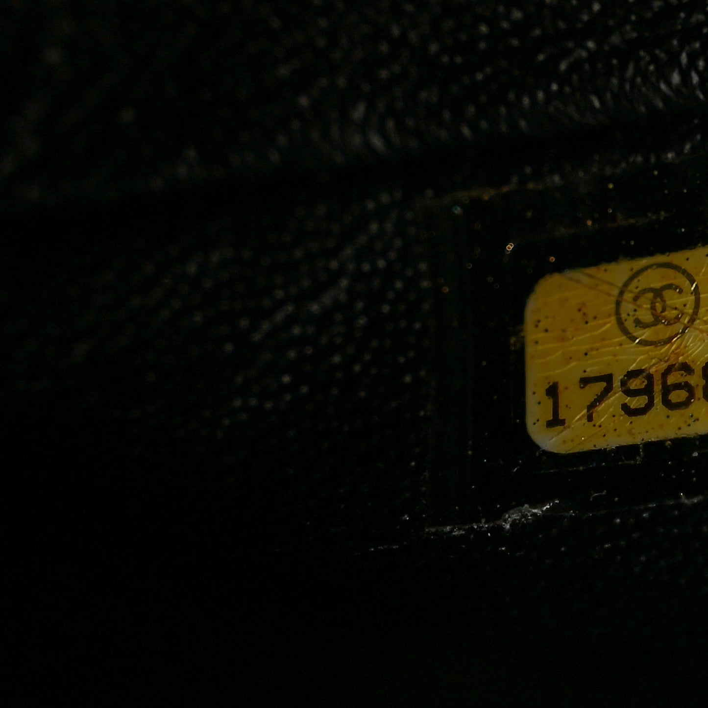 Patent Quilted Clutch with Chain Flap Black