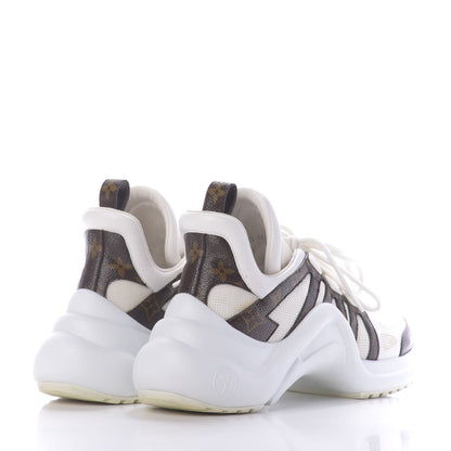 Louis Vuitton Patent Monogram LV Archlight Sneakers 39 White 4 of 11