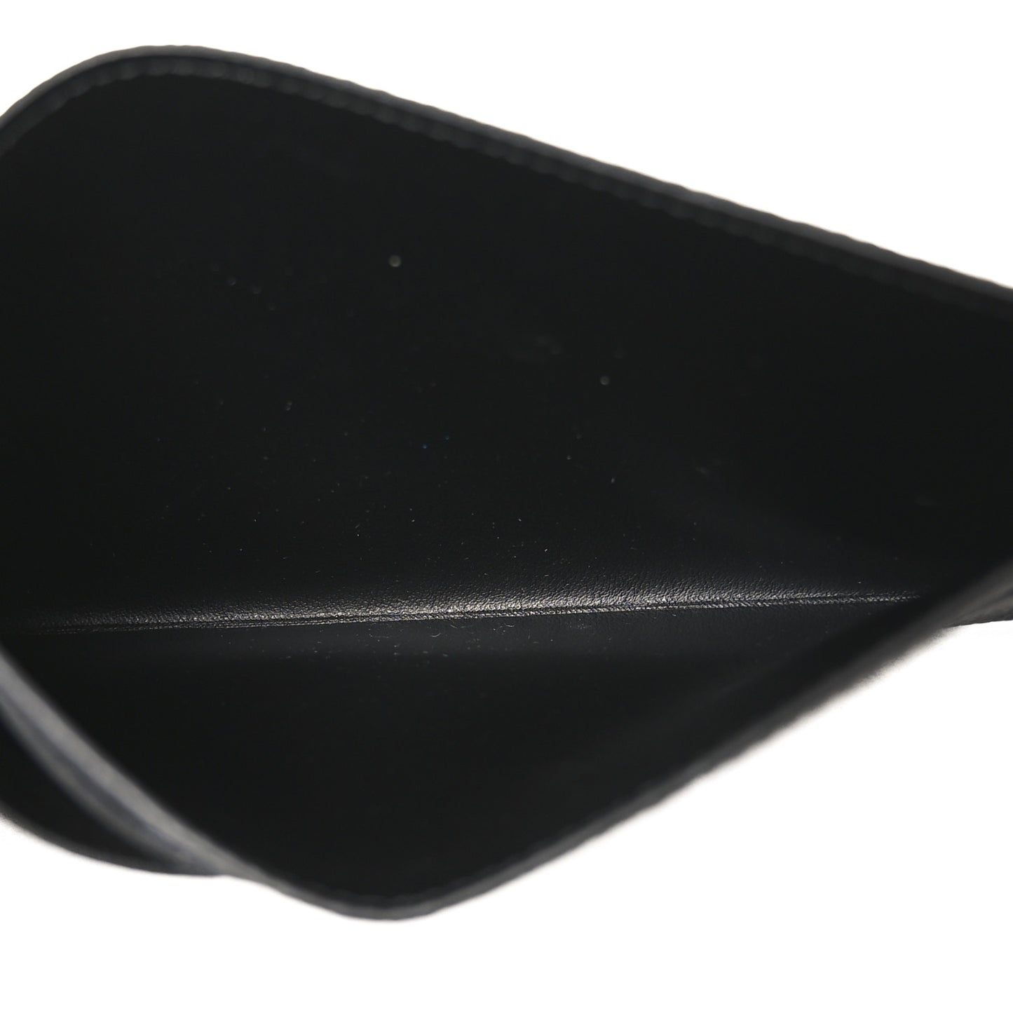 Calfskin Felicie Chain Wallet Card Holder Insert Black