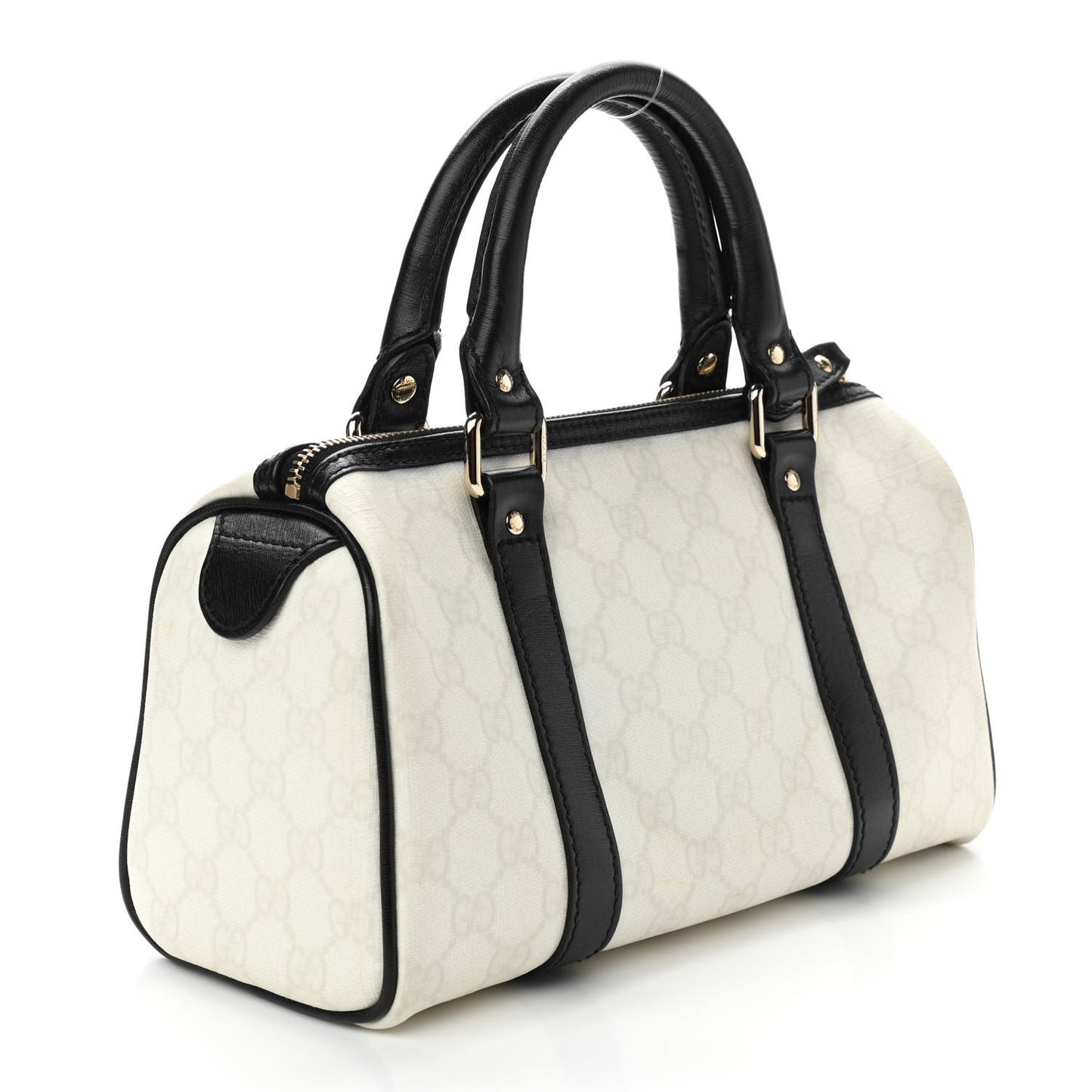 GG Plus Monogram Small Joy Boston White Black