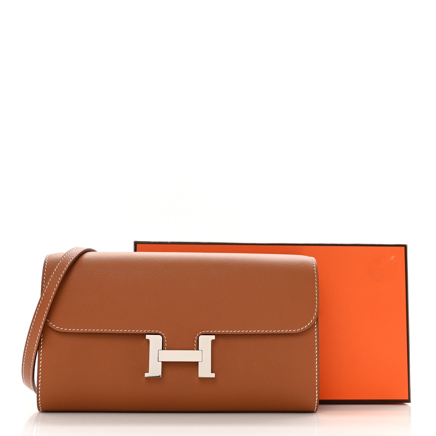 Hermes Evercolor Constance Wallet To Go Gold 9 of 9