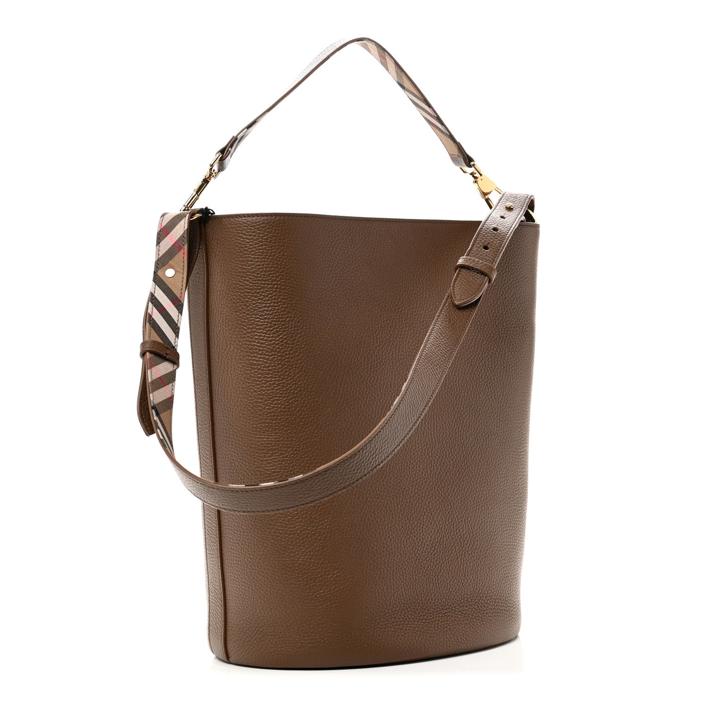 Calfskin Medium Bucket Bag Earth