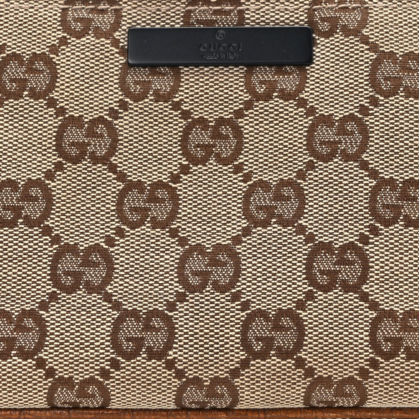 Monogram Web Boat Pochette Brown