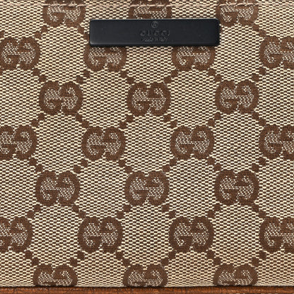 Gucci Monogram Web Boat Pochette Brown 8 of 12