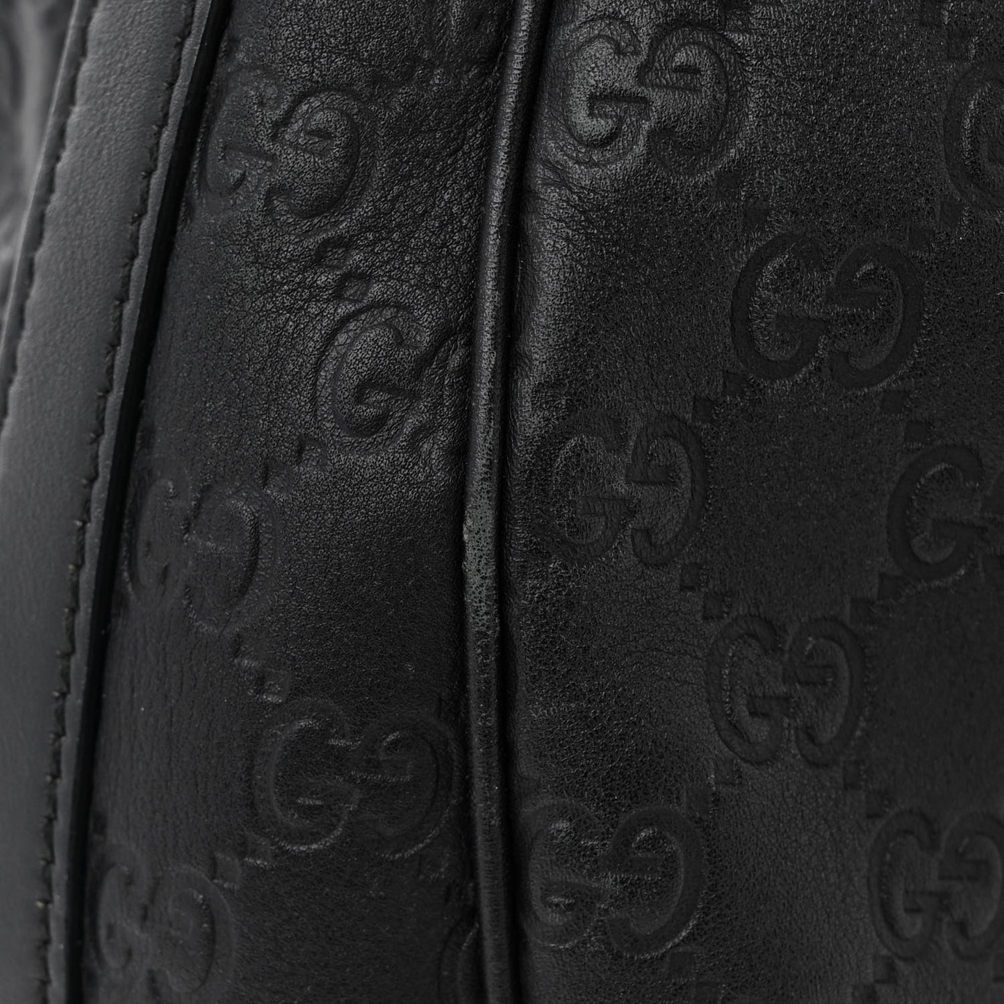 Guccissima Large GG Twins Hobo Black