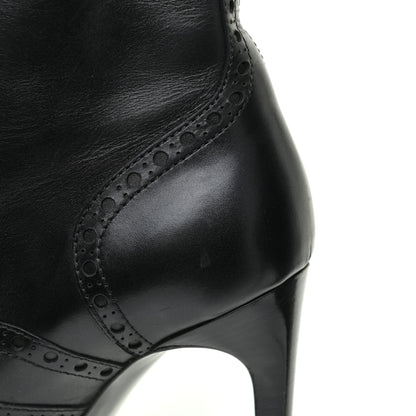 Saint Laurent Nappa Tribtoo 105 Lace Up Booties 39 Black 16 of 18