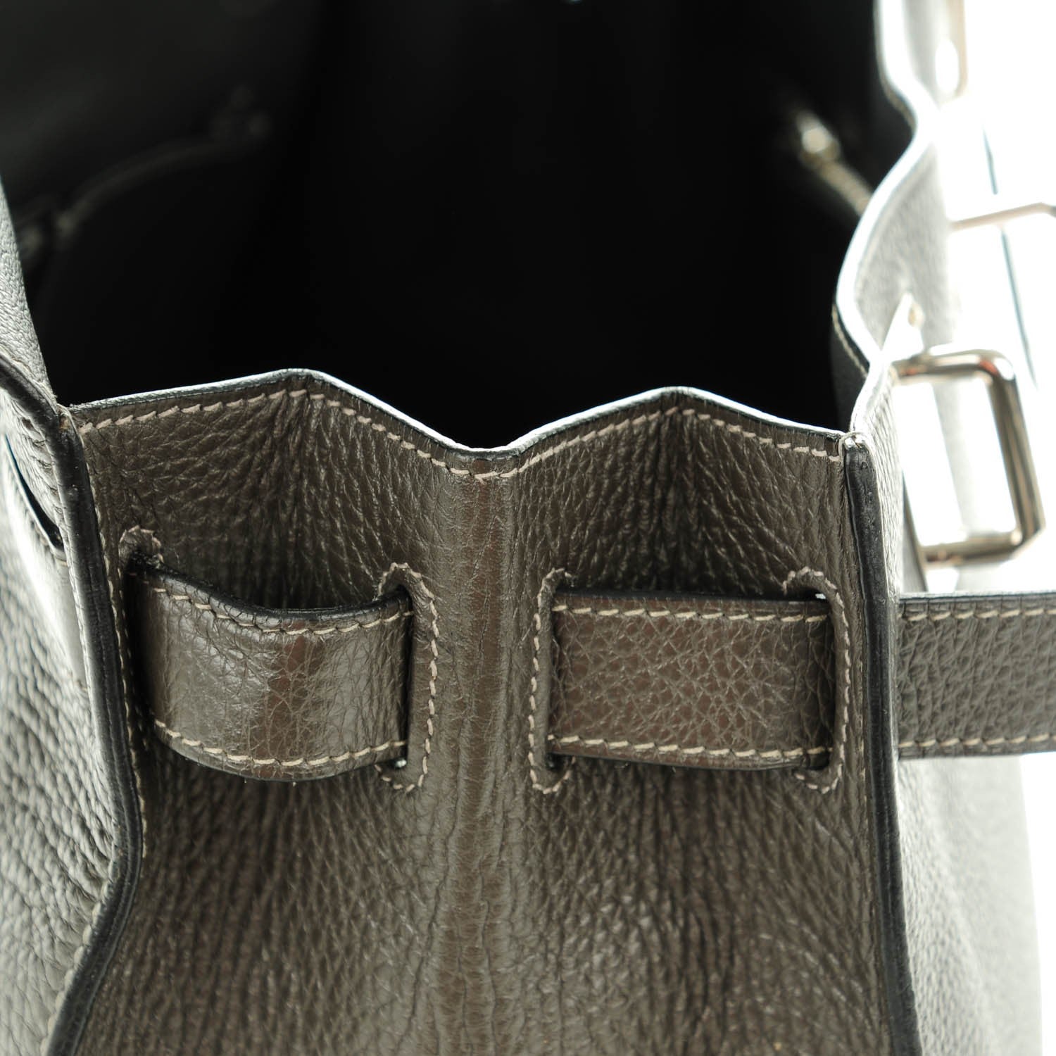 Hermes Taurillon Clemence Jypsiere 37 Graphite 12 of 17