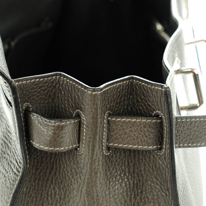 Hermes Taurillon Clemence Jypsiere 37 Graphite 12 of 17