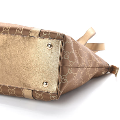 Gucci Monogram Medium Abbey Tote Metallic 8 of 8