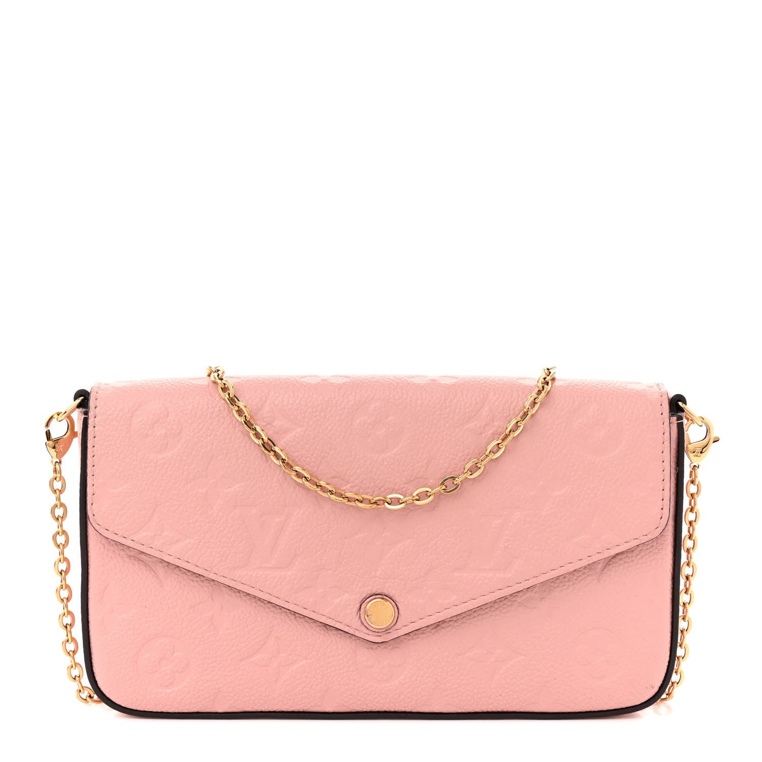 Louis Vuitton Empreinte Pochette Felicie Chain Wallet Rose Poudre 1 of 18