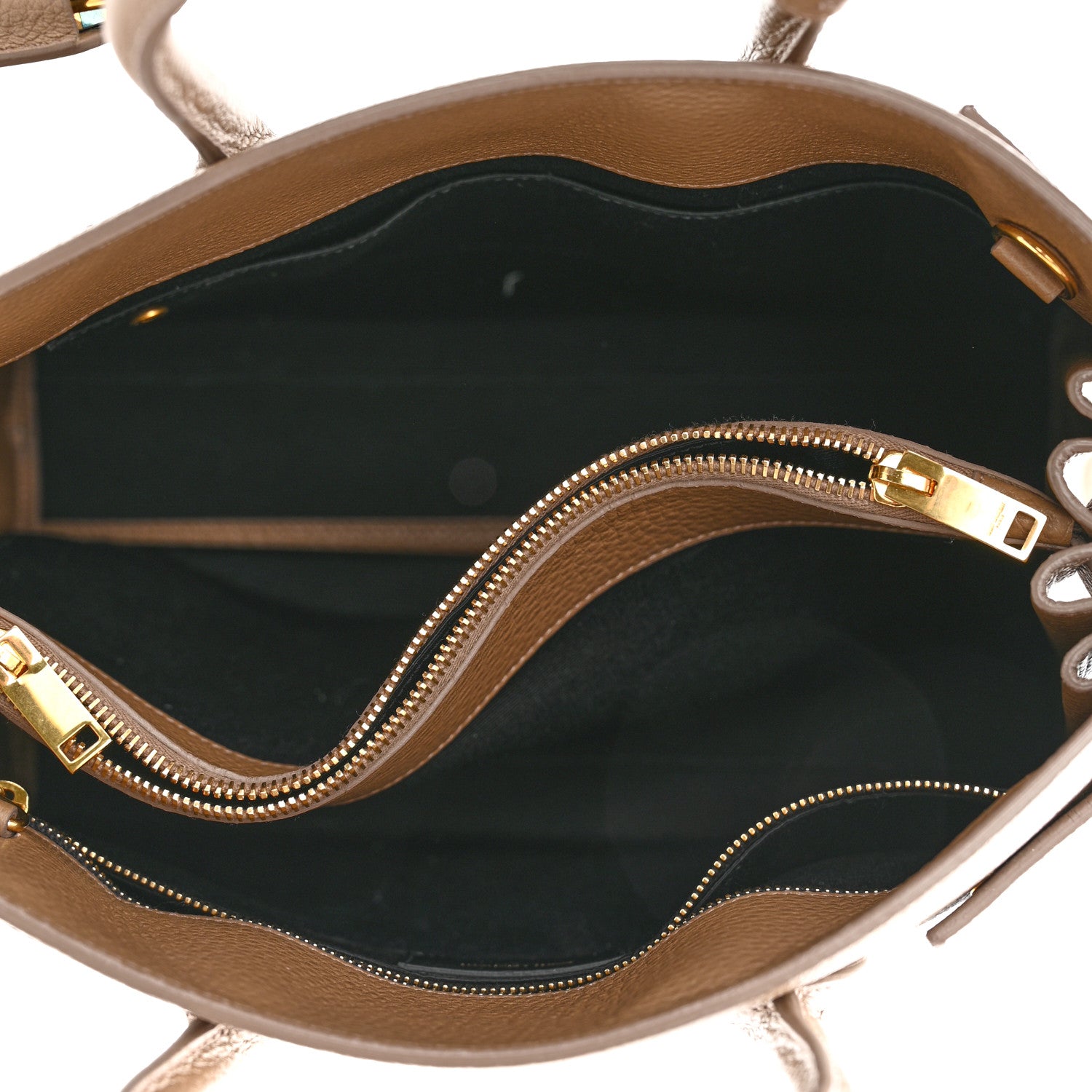 Saint Laurent Grained Calfskin Small Sac De Jour Taupe 5 of 9