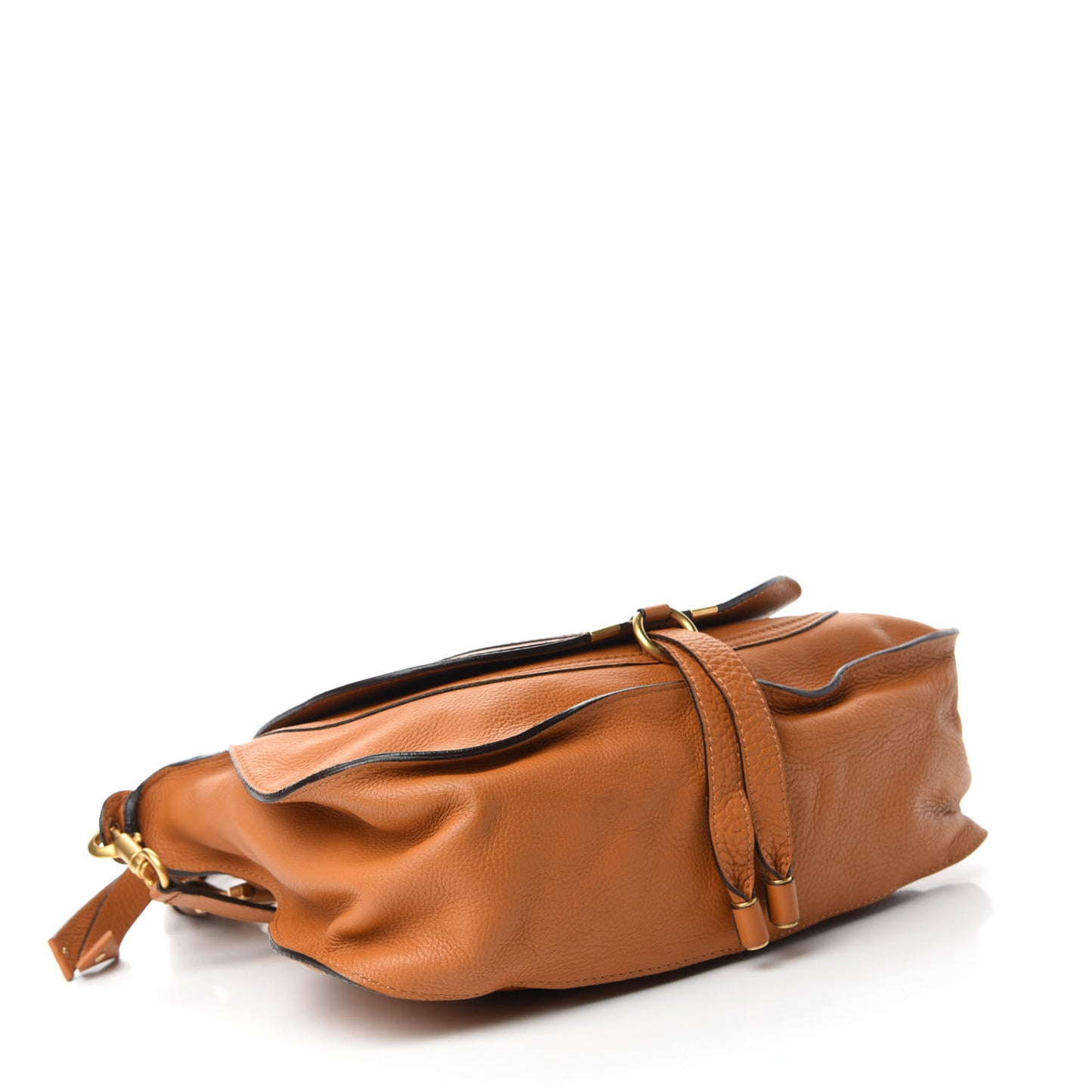 Calfskin Medium Marcie Satchel Light Tan