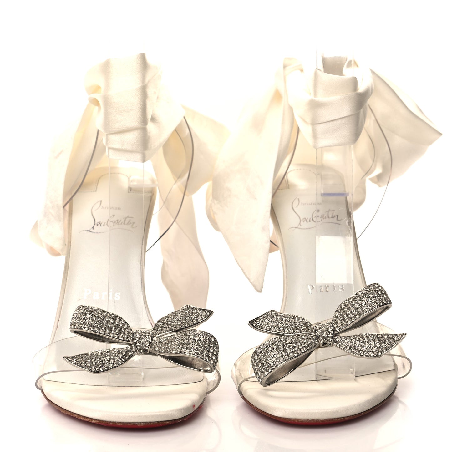 Crystal PVC Astrinodo 100 Sandals 38 Ivory