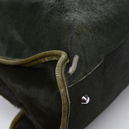 Balenciaga Chevre Pony Hair Classic Hardware Work Olive 11 of 13
