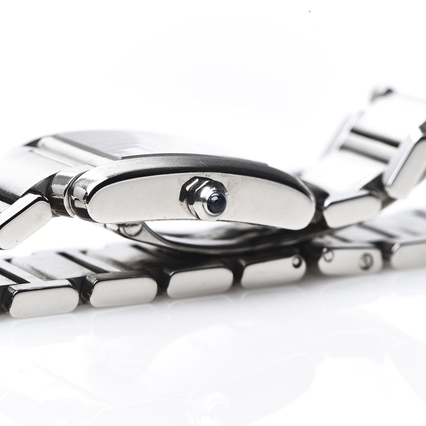 Stainless Steel 20mm Tank Francaise Quartz Watch