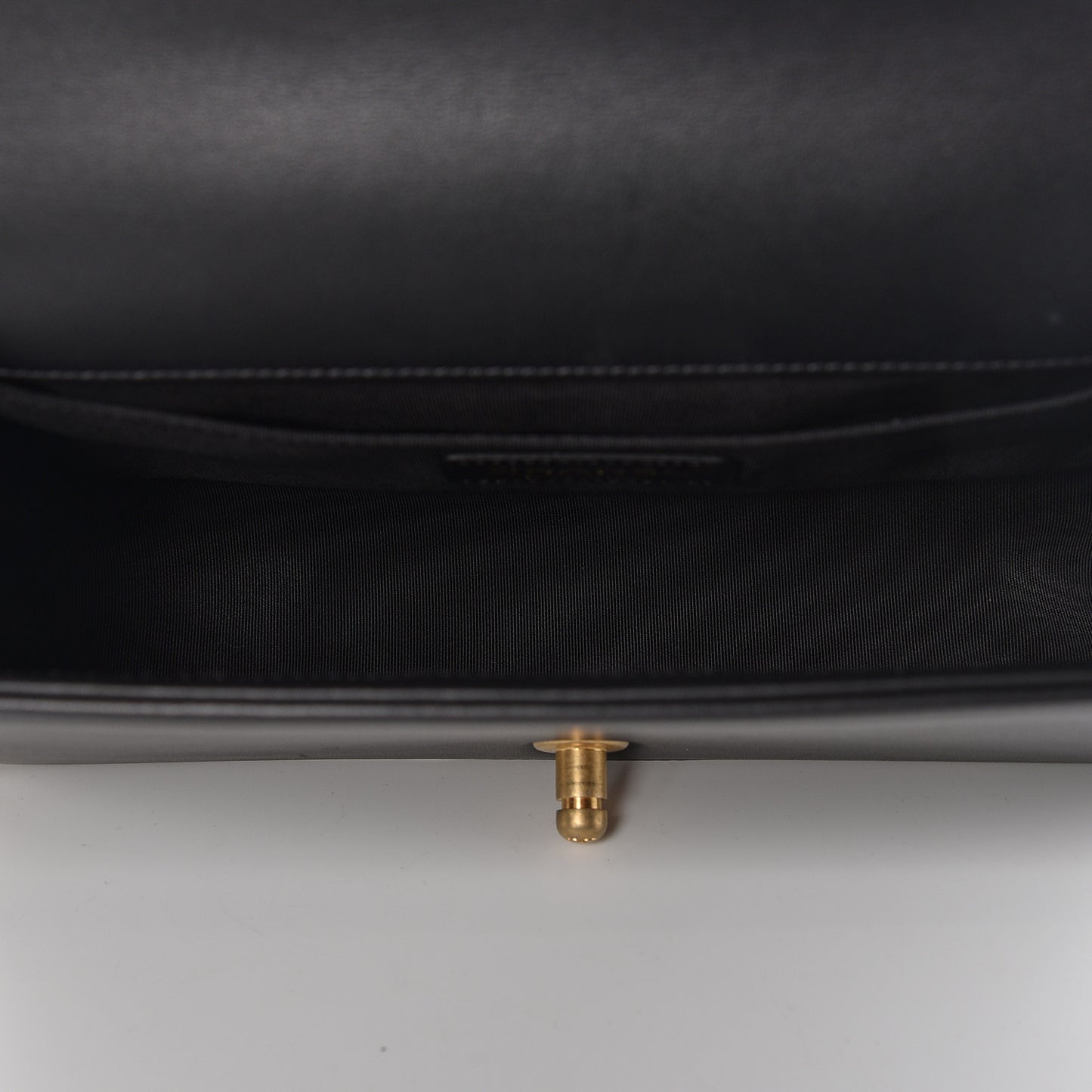 Calfskin Quilted Medium Boy Flap Black